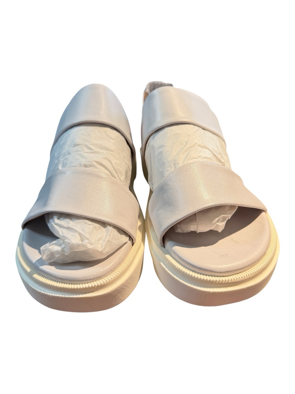 Miz Mooz Paislee White Platform Sandals Women’s EU 38 US 7 NIB